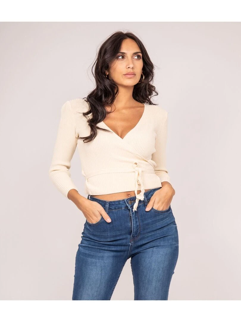 Gilet cache coeur KURTYS Beige