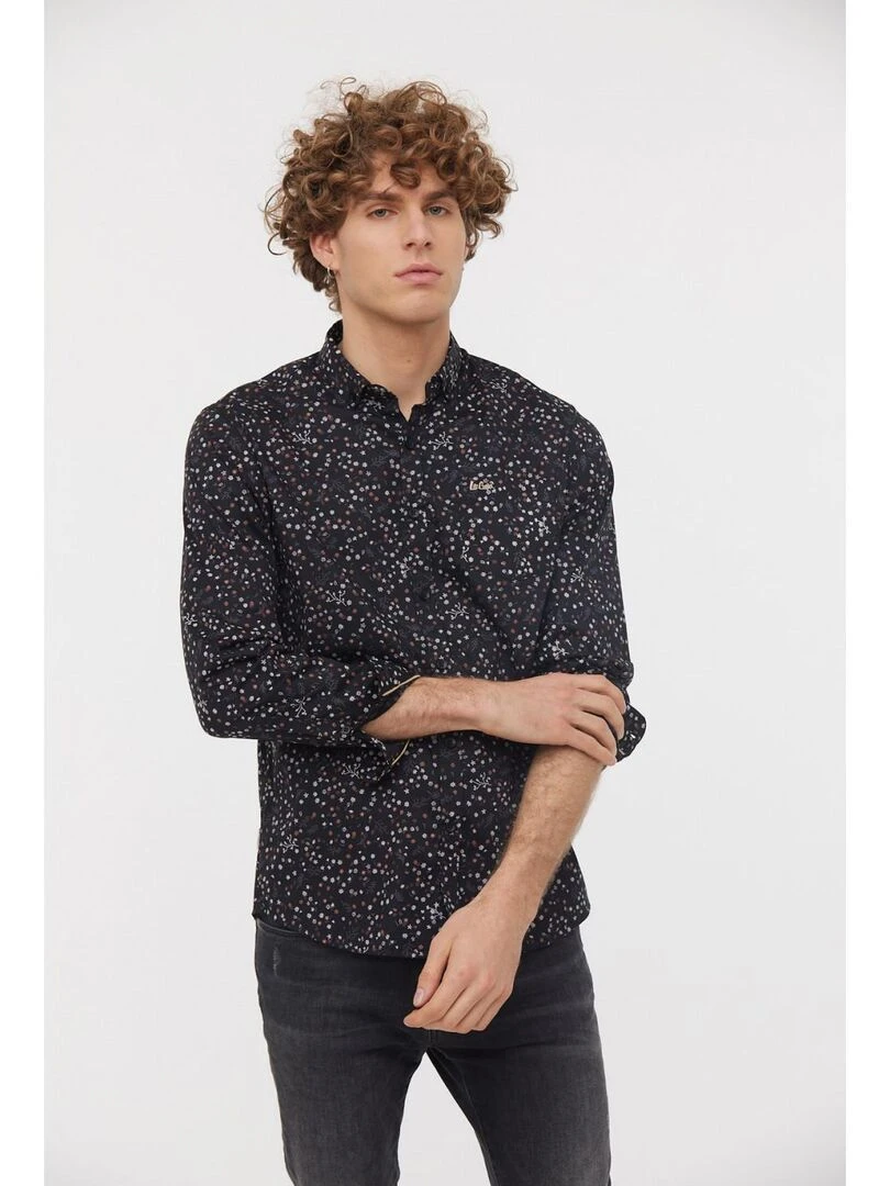 Lee Cooper Chemise manches longues coton regular DERTY Noir