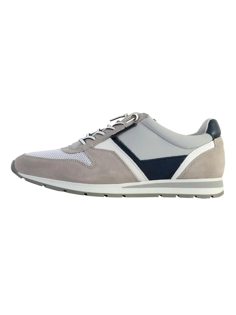 Basket cuir redskins Smith Gris