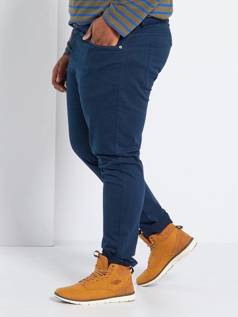 Pantalon slim   L34   bleu marine