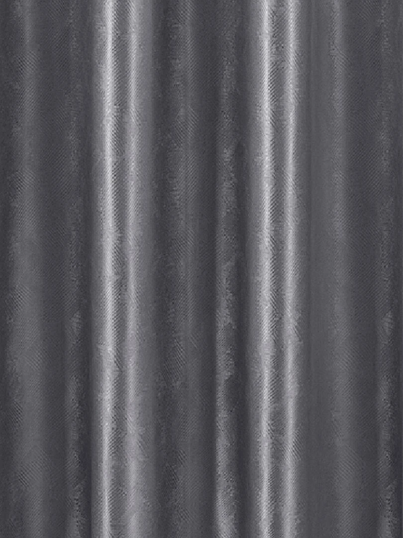 Paire de rideaux occultants à motifs géométriques   gris anthracite