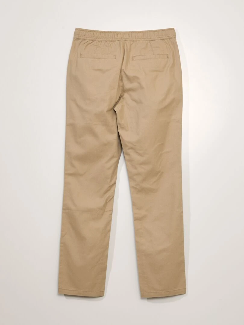 Pantalon chino en coton Beige