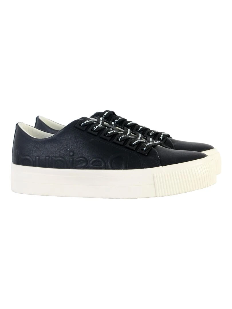 Basket à Lacets Desigual Street Half Logo   Noir