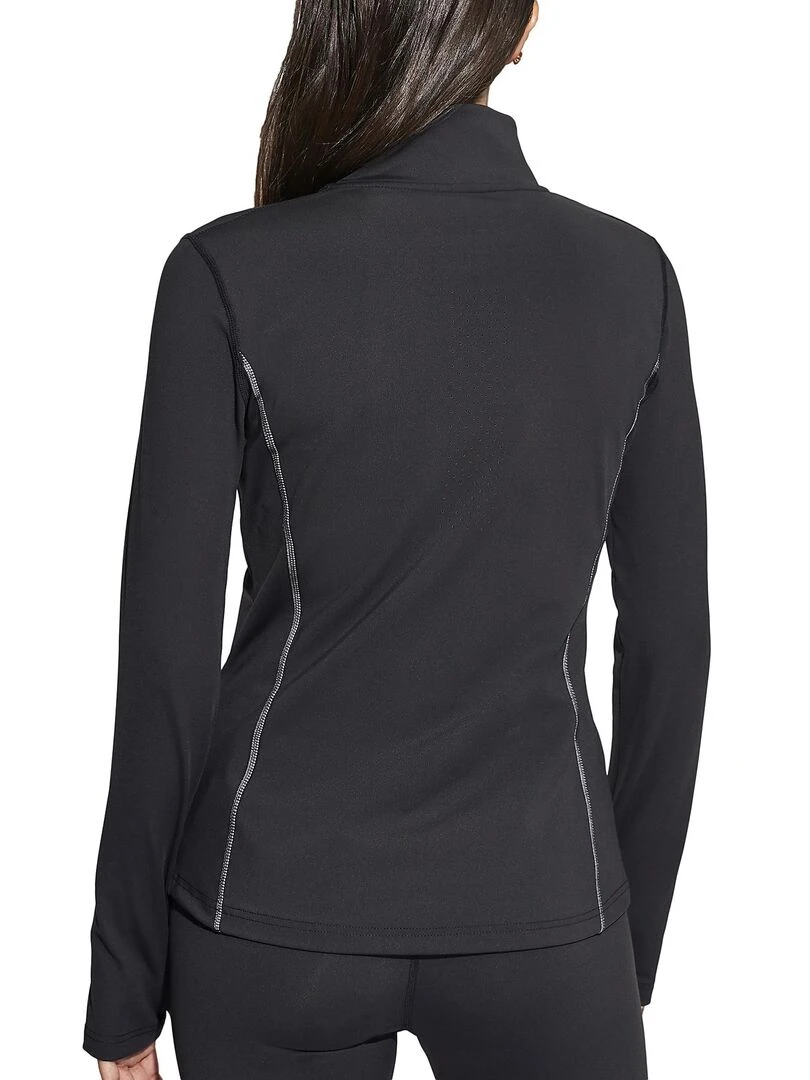 Veste de sport zippée manches longues Tech ST4 Noir
