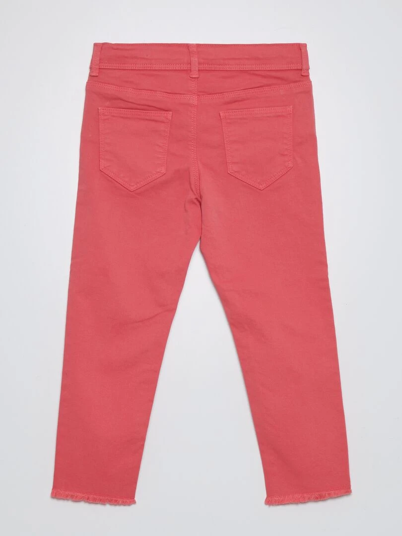 Pantacourt skinny à taille haute ROSE