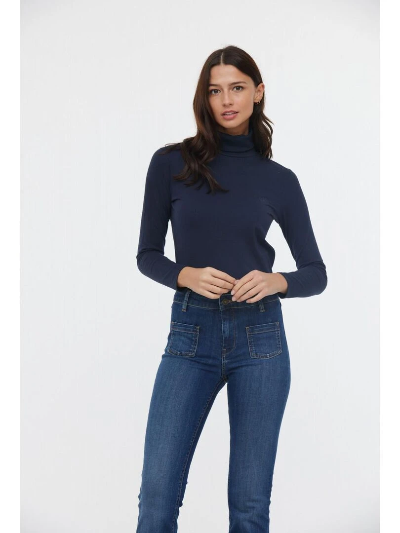 Lee Cooper Pull manches longues coton slim ASLI Bleu marine