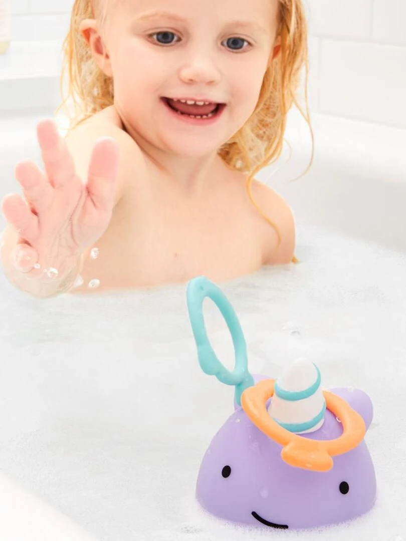 Jeu de bain Zoo lancer d'anneaux Violet
