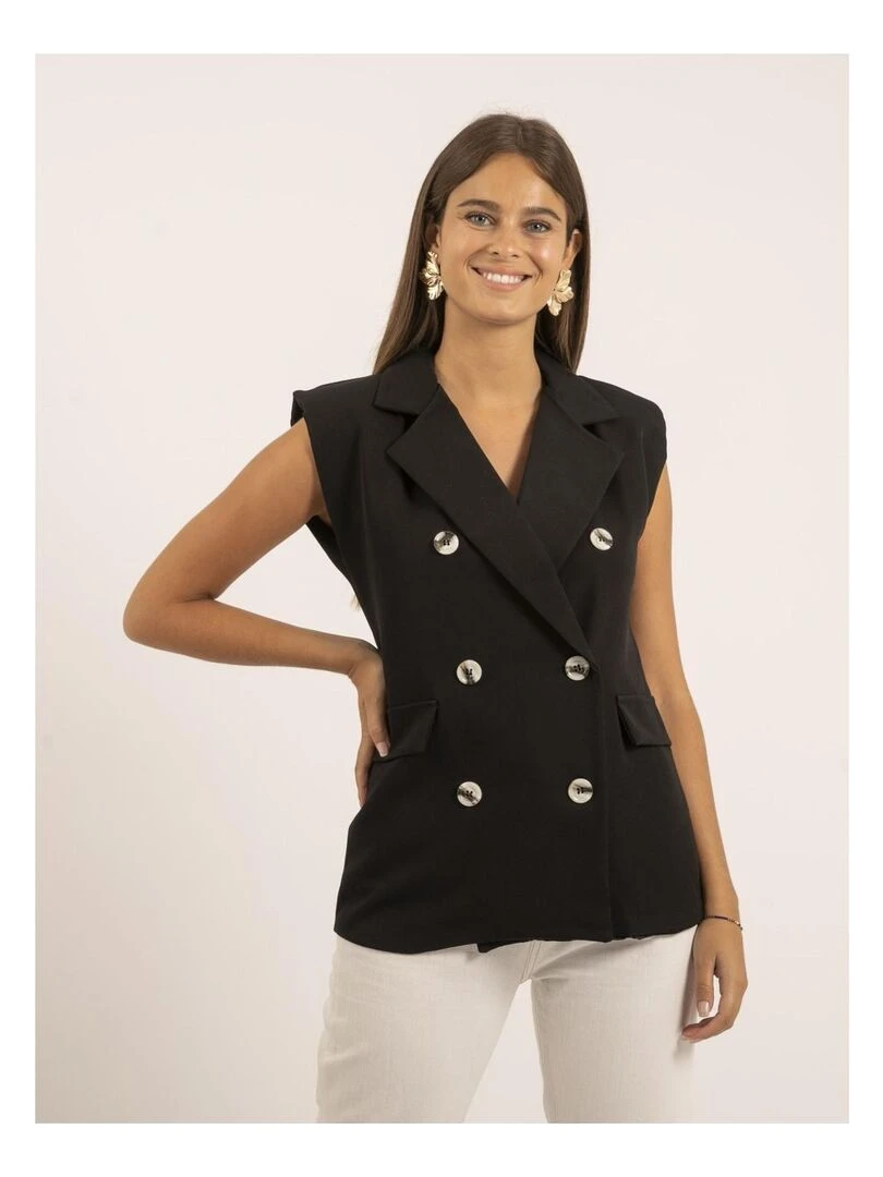 Blazer sans manches UVIDA Noir