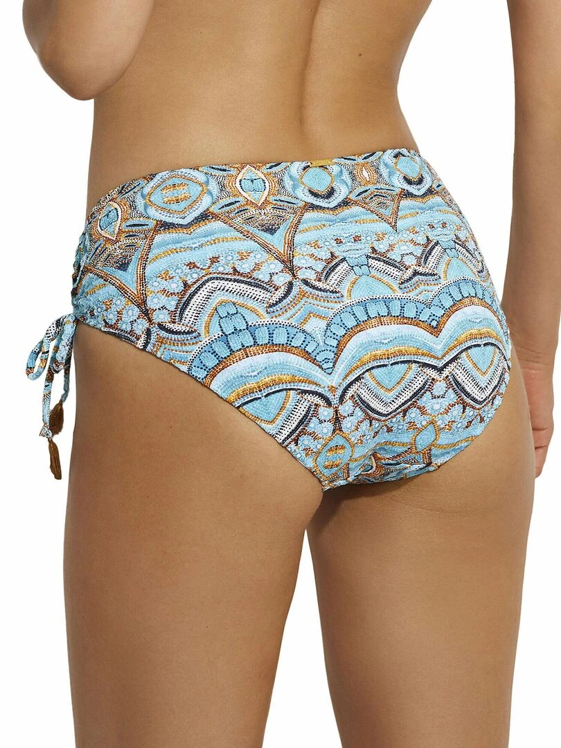 Bas maillot slip de bain taille haute Mai Thai Bleu turquoise