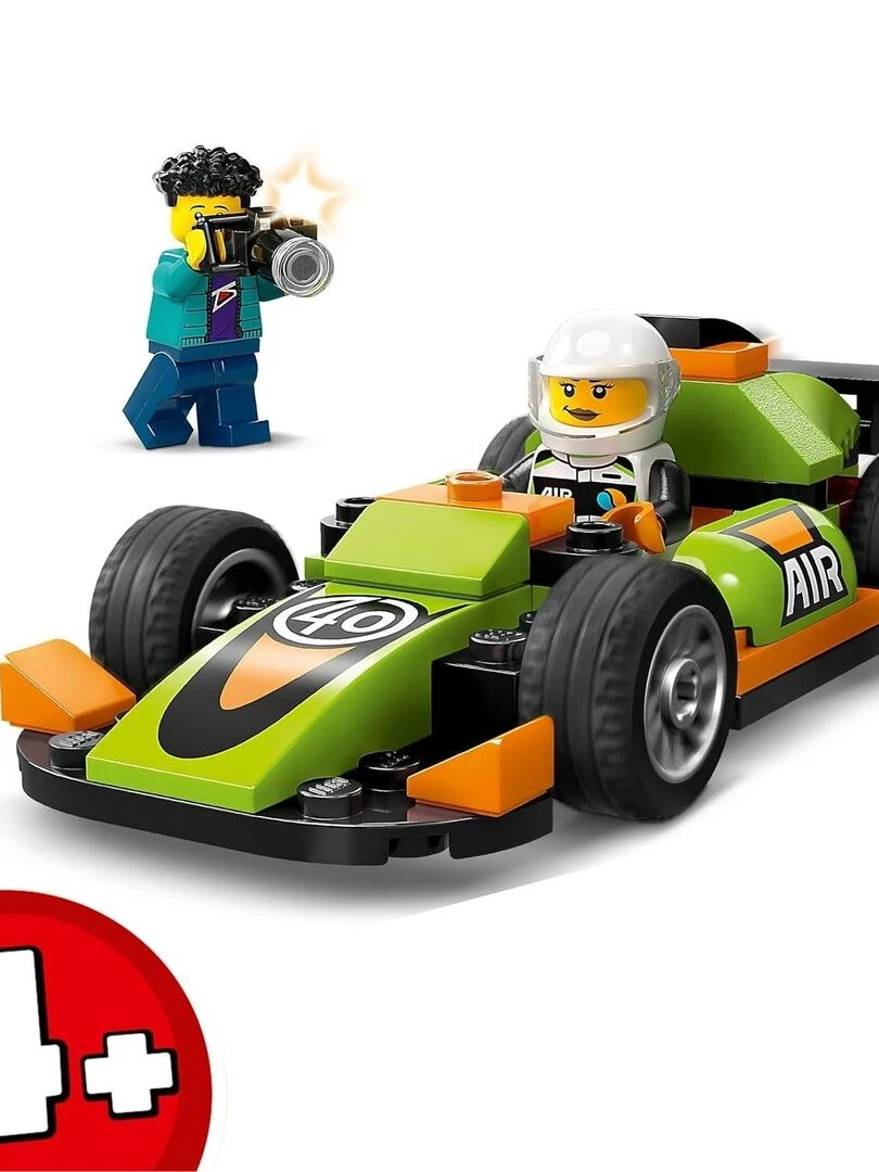 La voiture de course verte   N/A