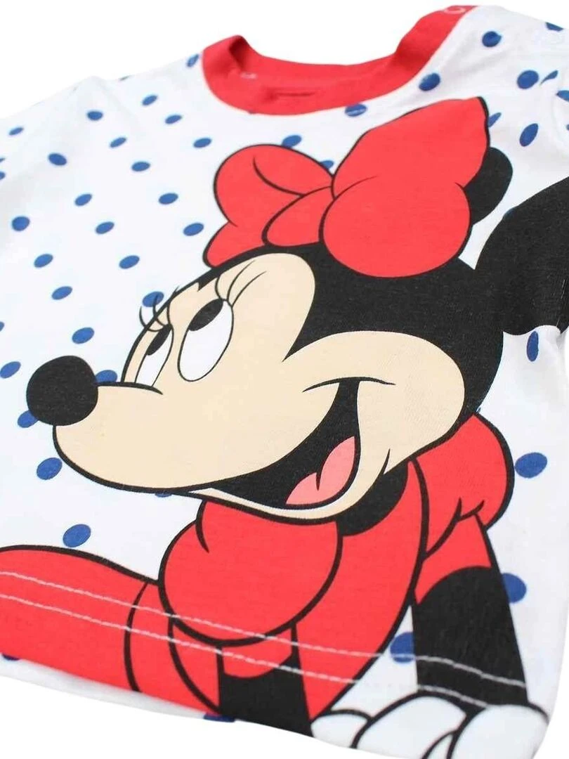 Disney   Ensemble ​​T shirt short bébé fille Imprimé Minnie   Rouge