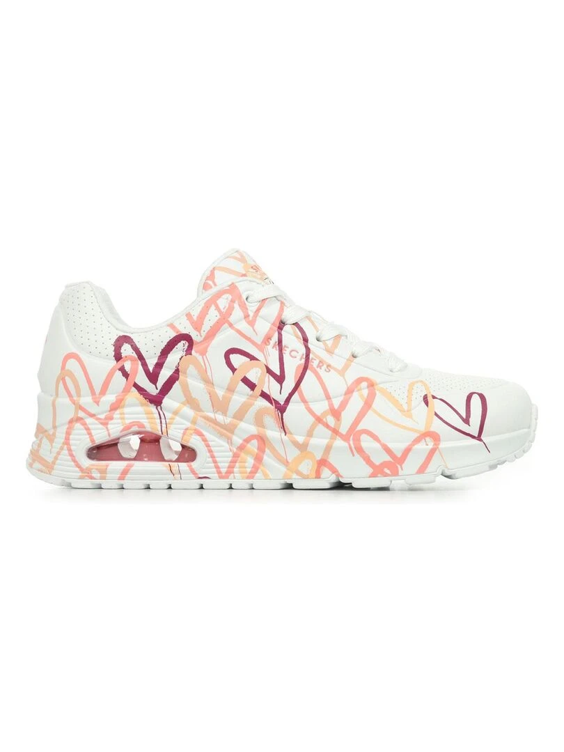 Baskets Skechers Uno Spread The Love Blanc