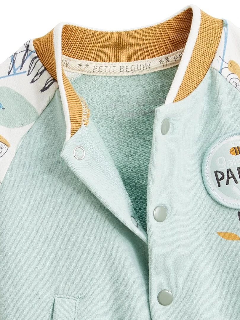 Veste teddy bébé Garden Party   Vert