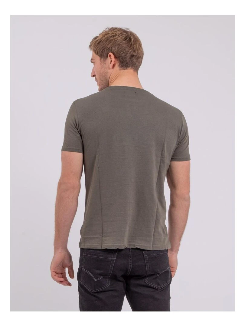T shirt col rond pur coton NEDER Rouge