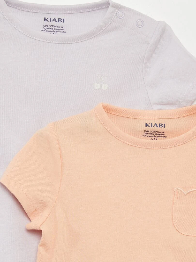 Lot de 2 t shirts simples   Lila