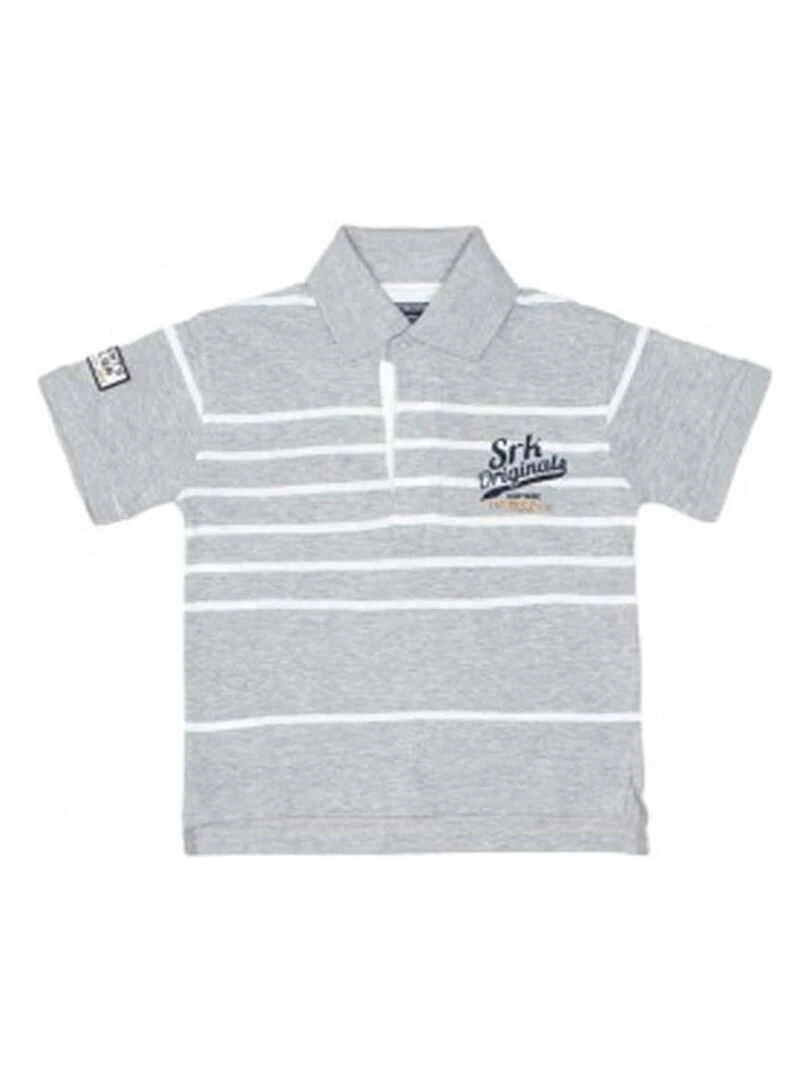 Polo manches courtes garçon ECROSS SRK Gris