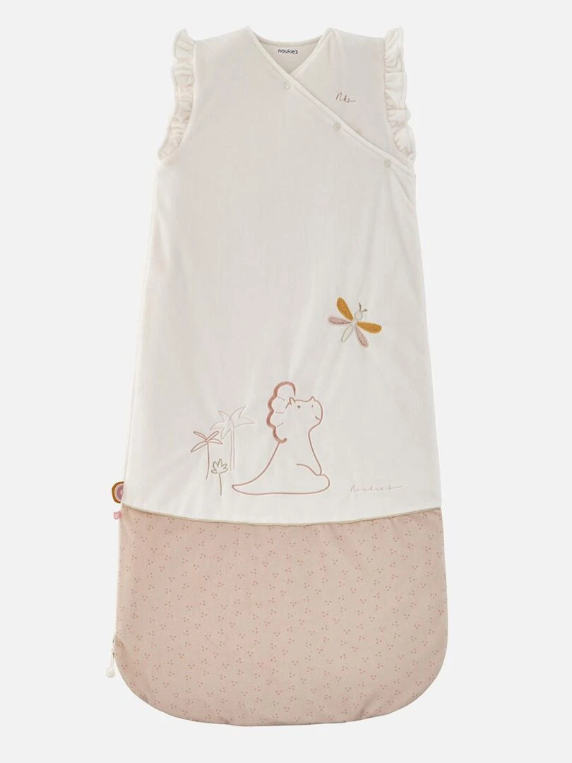 Gigoteuse 90 110 cm Stegi en veloudoux Noukie's Blanc