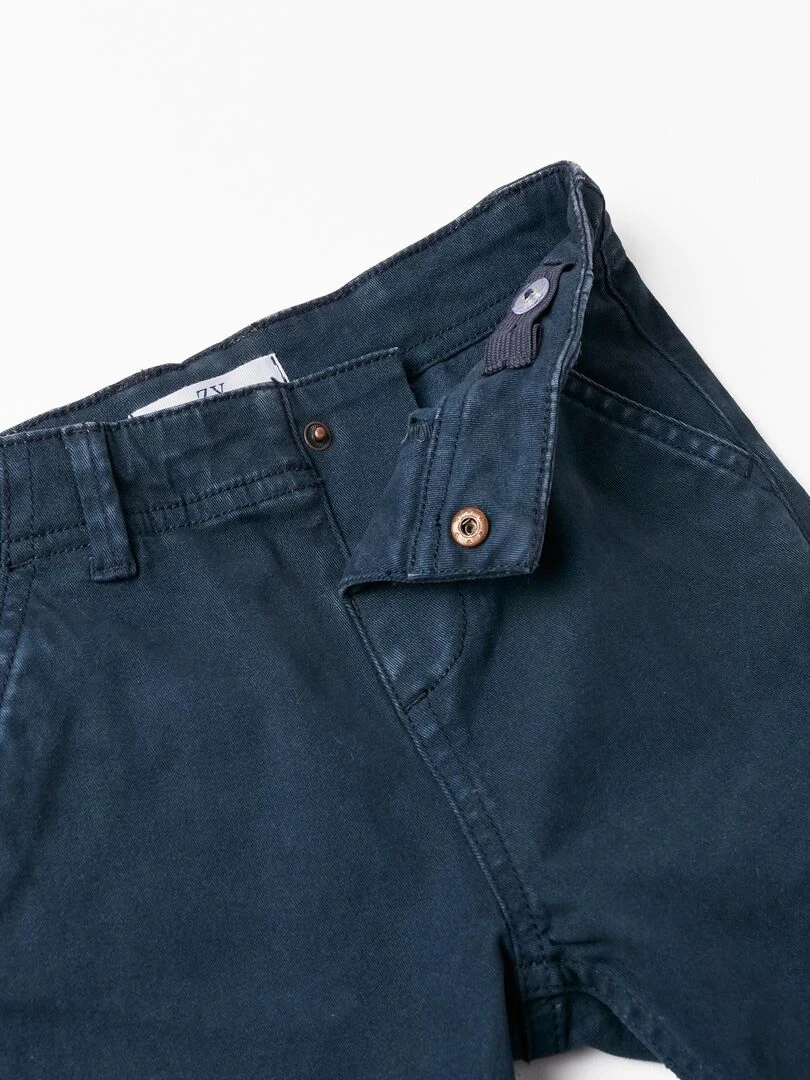 Pantalon Chino en Coton pour Bébé Garçon  BROTHERS&SISTERS   Bleu foncé