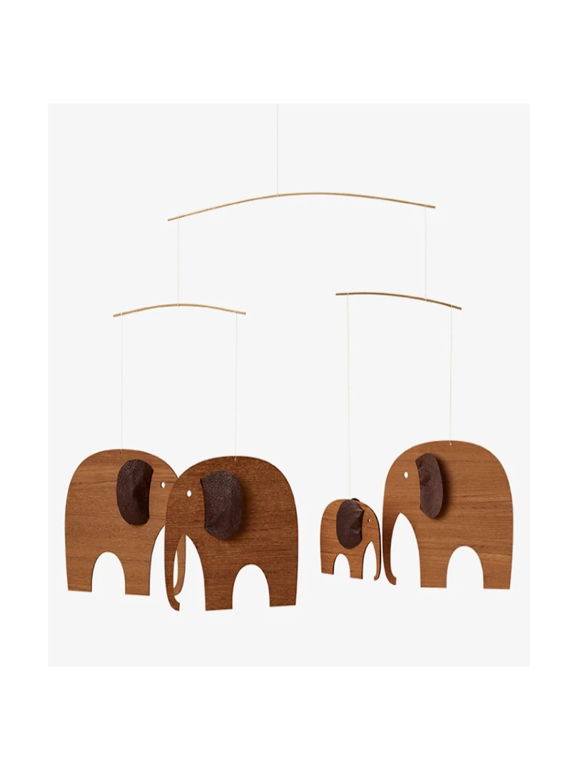 'flensted Mobiles' Elephant Party Teak Marron
