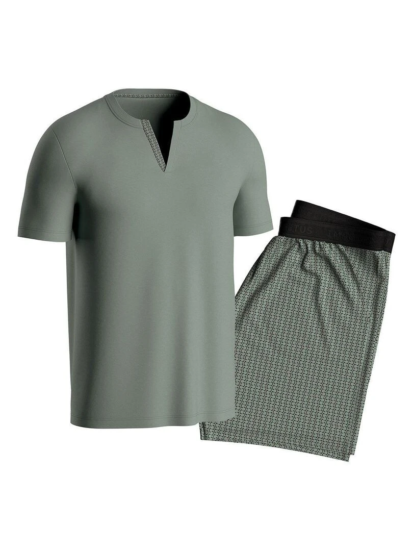 Ensemble pyjama court Action   Vert