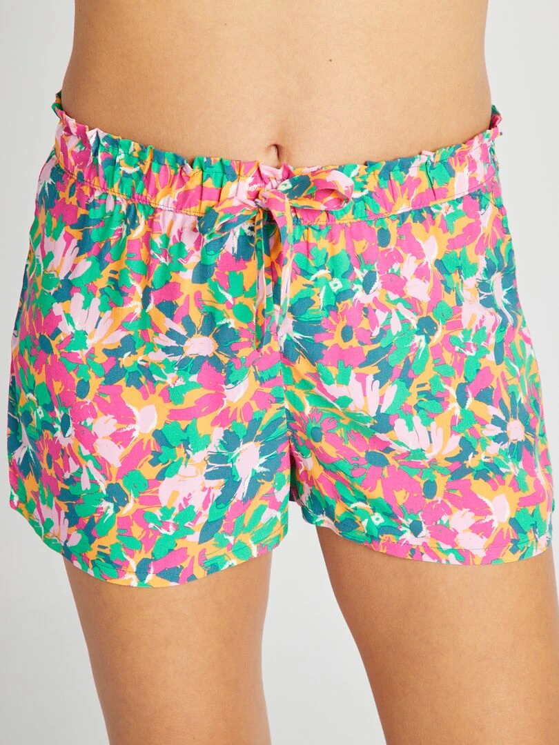 Short de pyjama fluide Orange