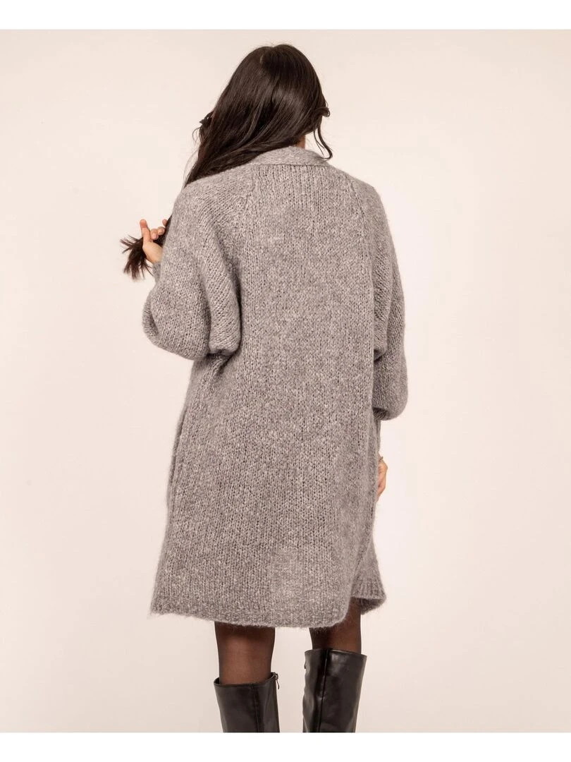 Gilet oversize KADRA   Gris
