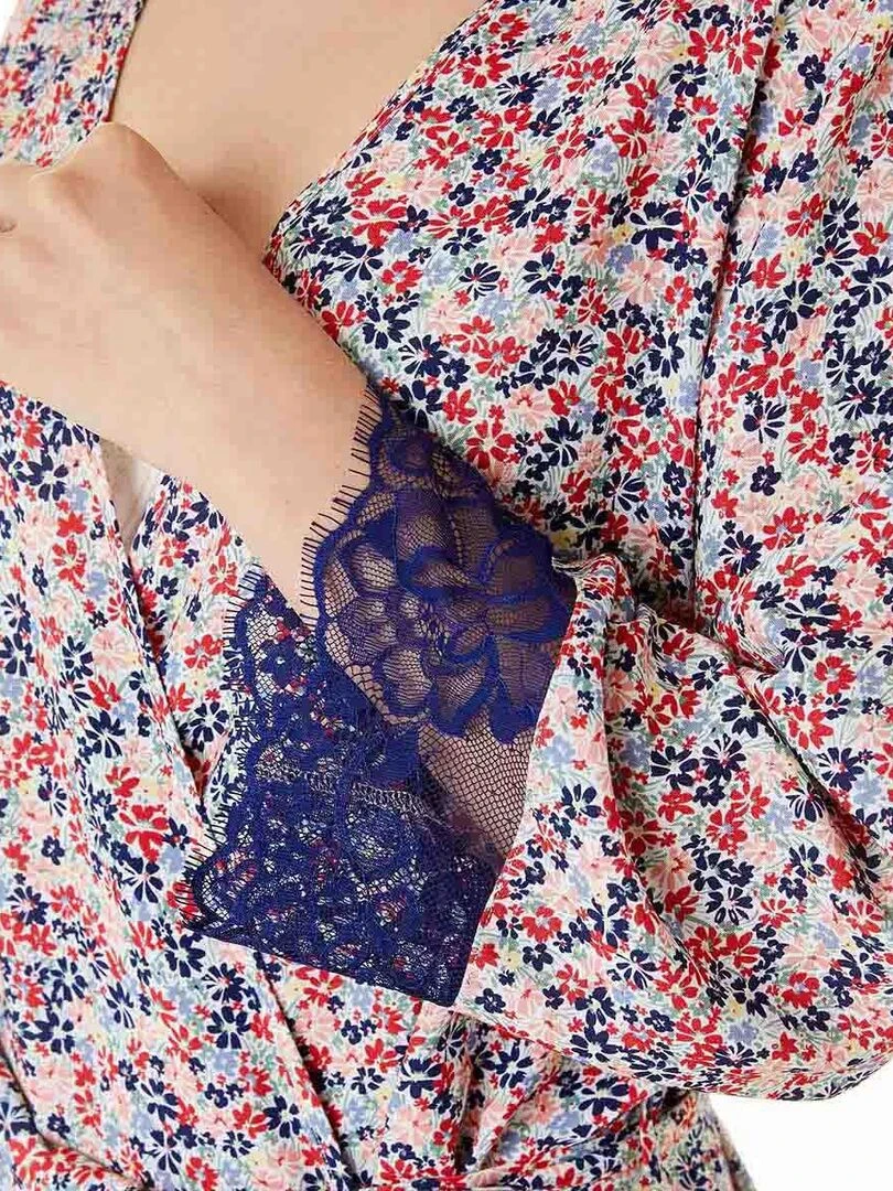 Kimono DISTINCTION   Brigitte Bardot   Bleu Rouge