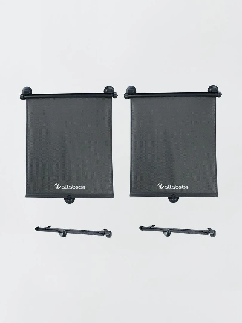 Lot de 2 pare soleils roulants noir