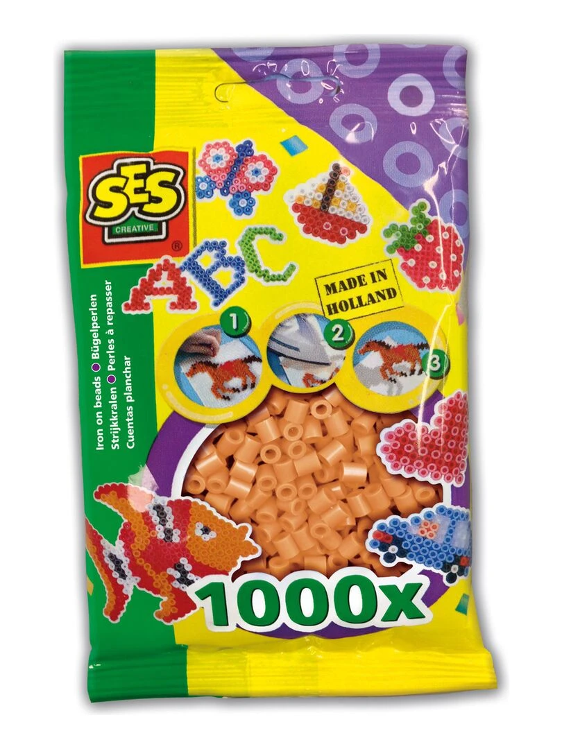 Sachet de 1000 perles Technique à repasser : Saumon N/A