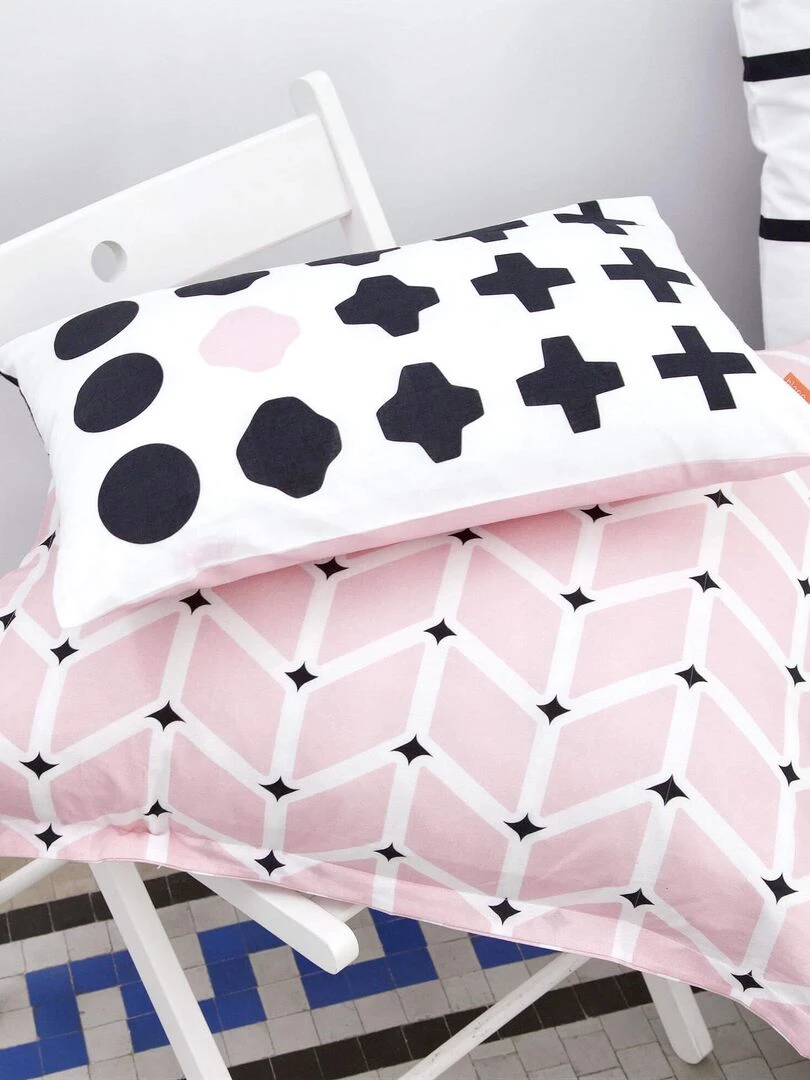 Coussin Campagne "Happyfriday"   Blanc