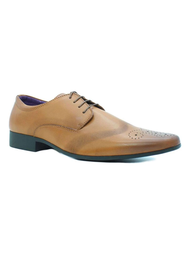 Derbies perforés Kebello   Marron