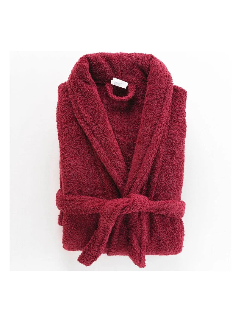Peignoir Col Chale Collection Tendre bain Rouge