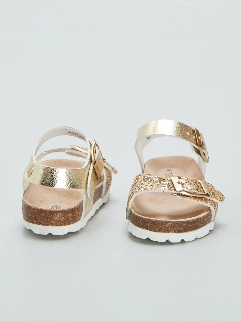 Sandales à brides   Doré