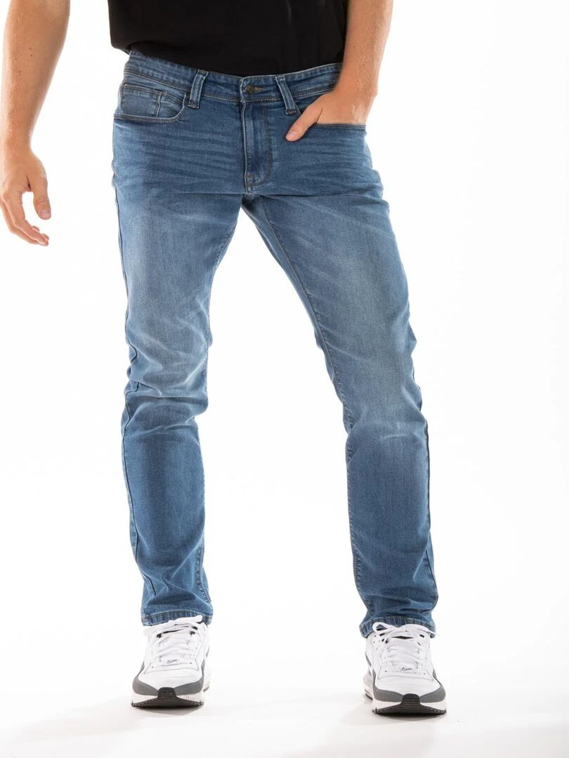 Jeans RL80 Fibreflex® super stonewashed coupe droite ajustée SANCHEZ 'Rica Lewis' Bleu