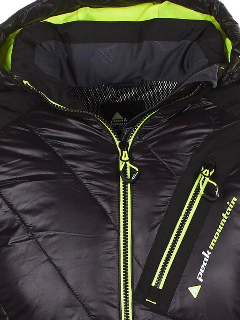 Blouson de ski homme CYBRID   PEAK MOUNTAIN   Noir Jaune