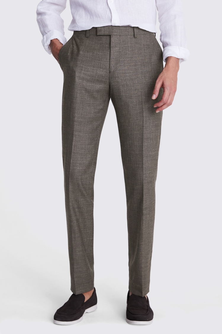 Regular Fit Green Puppytooth Trousers   Buy Online at Moss
