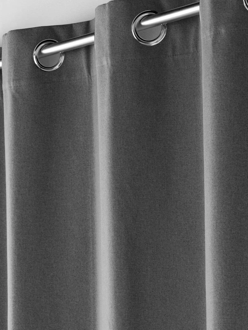 Rideau d'ameublement occultant et isolant   gris anthracite
