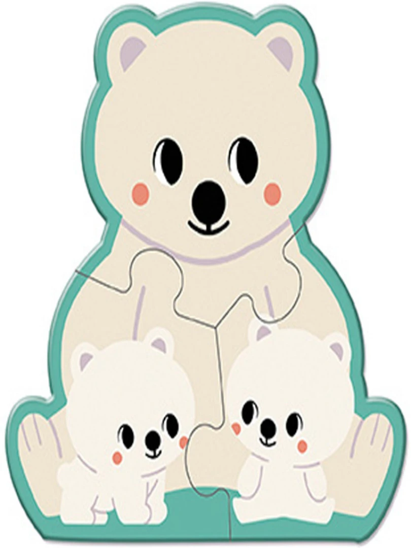 Set De 5 Petits Puzzles Animaux Wwf (2 À 6 Pièces)   N/A