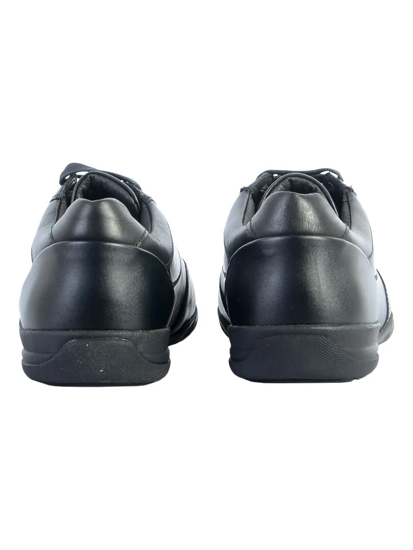 Basket Cuir Geox Timothy   Noir