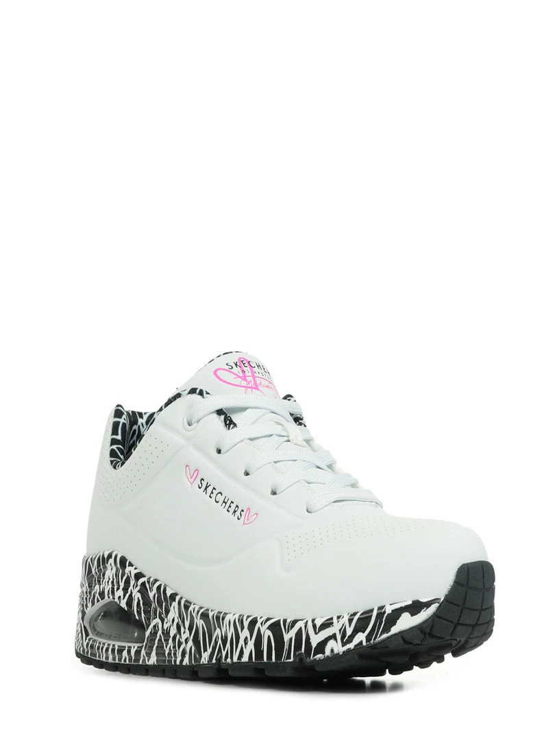Baskets Uno Loving Love Blanc Noir