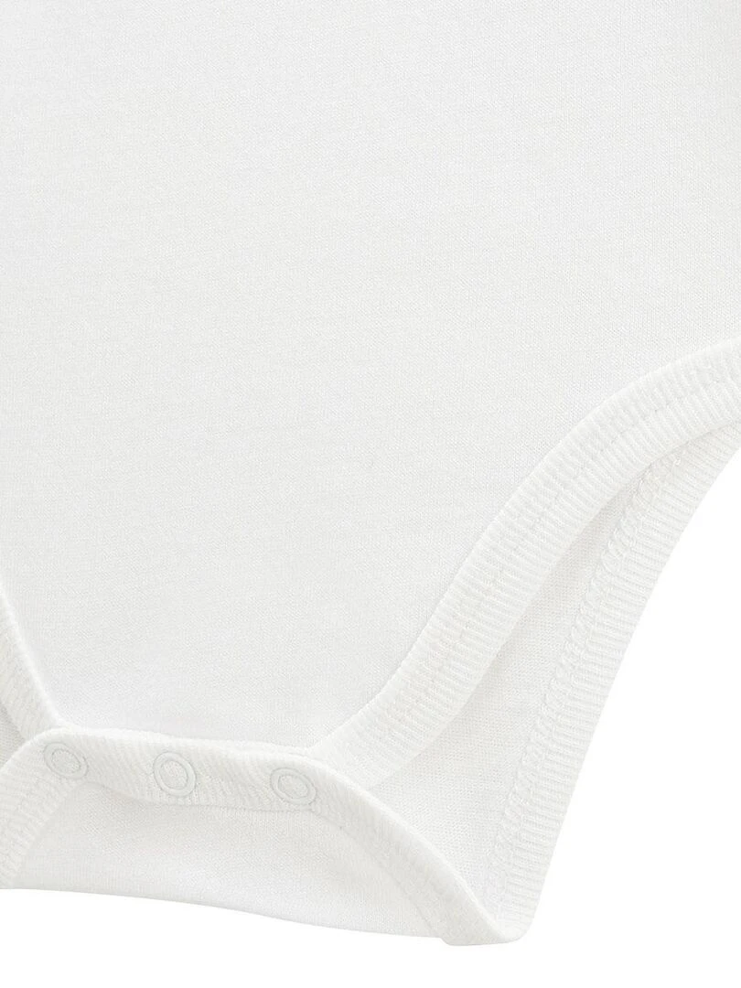 Lot de 3 bodies bébé manches longues   Blanc