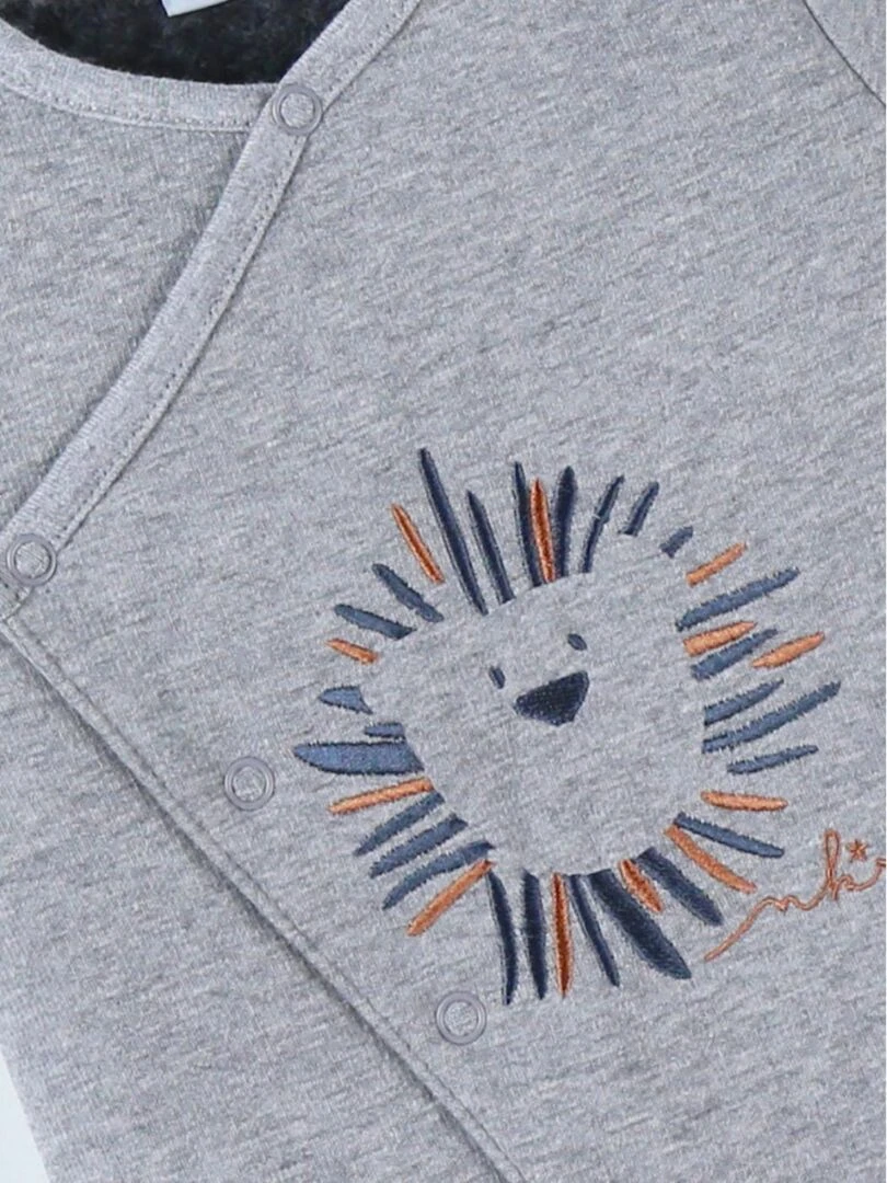 Combinaison lion  chiné   Noukie's   Gris