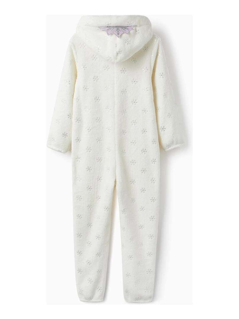 Pyjama Grenouillère avec Capuche et Diadème pour Fille 'Frozen II' FROZEN Blanc
