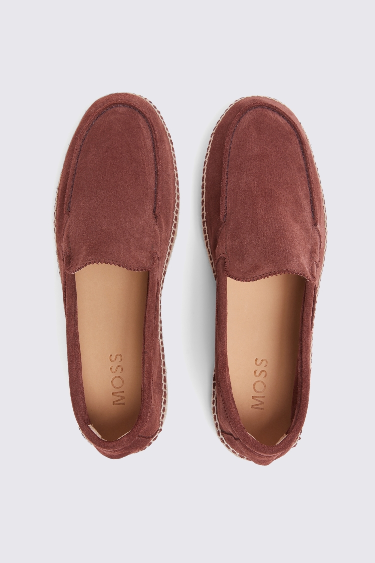 Rust Suede Espadrille