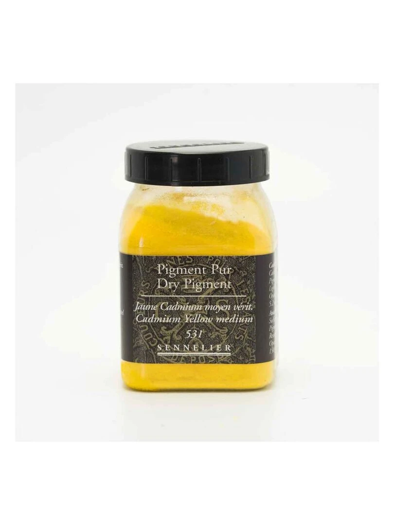 Pigment pour création de peinture pot 150 g Jaune de cadmium moyen véritable N/A