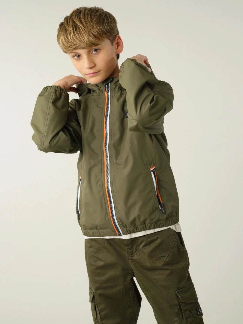 Blouson pour garçon 100 'Deeluxe'   Kaki