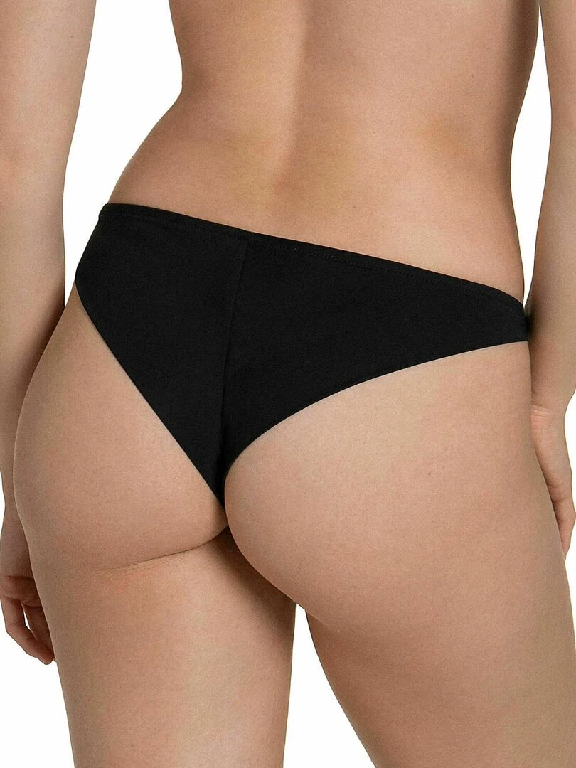 Bas maillot slip de bain brésilien Guaraja noir Noir