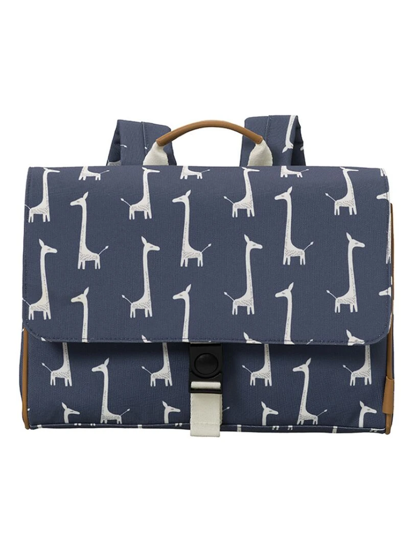 Cartable A4 maternelle Girafe Bleu