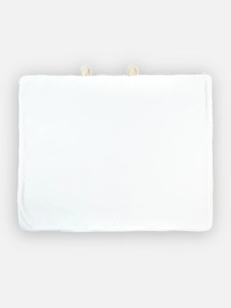 Couverture 75 x 100 cm longs poils Blanc