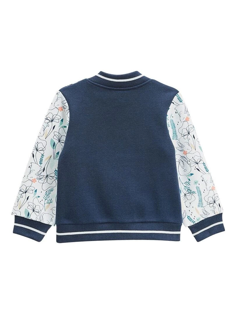 Veste teddy bébé en molleton Misscerise Bleu